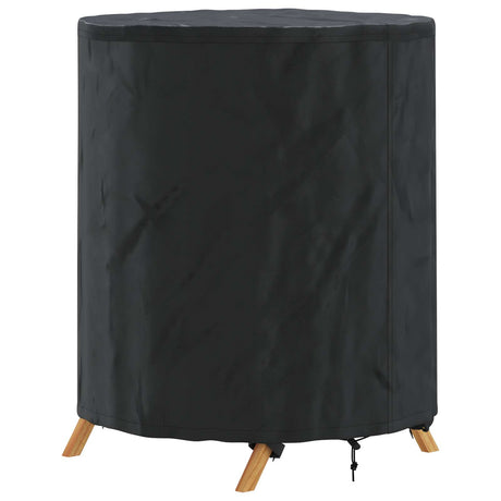 Vidaxl tafel dek 62 x 62 x 70 cm stof rond waterdicht zwart