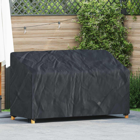 Vidaxl tuinbankhoes zwart 165 x 70 x 65 94 cm 210d oxford stof