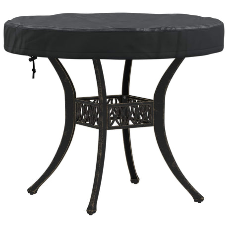 Vidaxl buiten tafel hoes 62 x 62 x 10 cm 210d oxford stof rond zwart