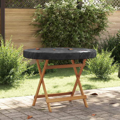 Vidaxl buiten tafel hoes 102 x 102 x 10 cm 210d oxford stof rond zwart