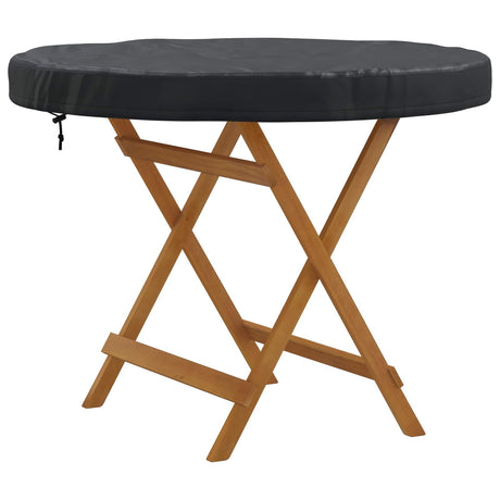 Vidaxl buiten tafel hoes 112 x 112 x 10 cm 210d oxford stof rond zwart