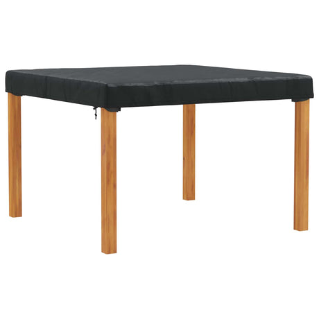 Vidaxl tafel dek 142 x 142 x 15 cm vierkant waterdicht zwart