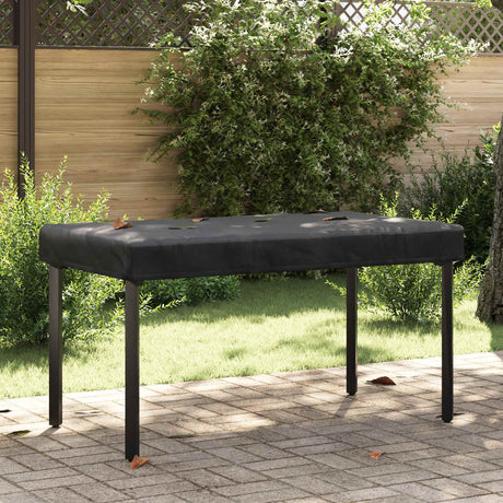 Vidaxl tafel dek 122 x 72 x 15 cm stof rechthoekig waterdicht zwart