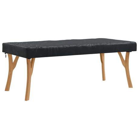 Vidaxl tafel dek 162 x 92 x 15 cm stof rechthoekig waterdicht zwart