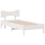 Vidaxl bedframe zonder matras massief grenenhout wit 90x200 cm
