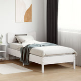 Vidaxl bedframe zonder matras massief grenenhout wit 90x200 cm