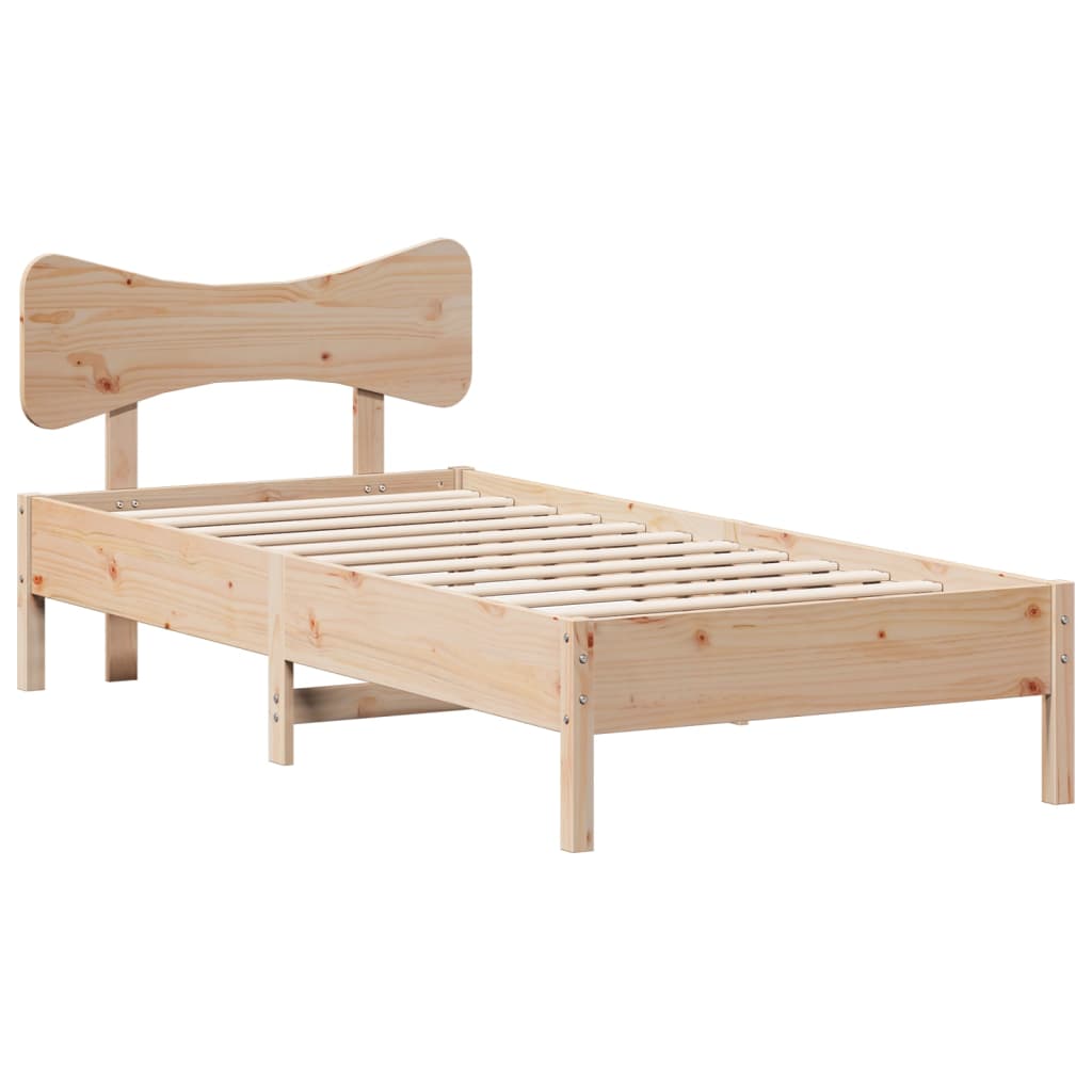 Vidaxl bedframe zonder matras massief grenenhout 75x190 cm