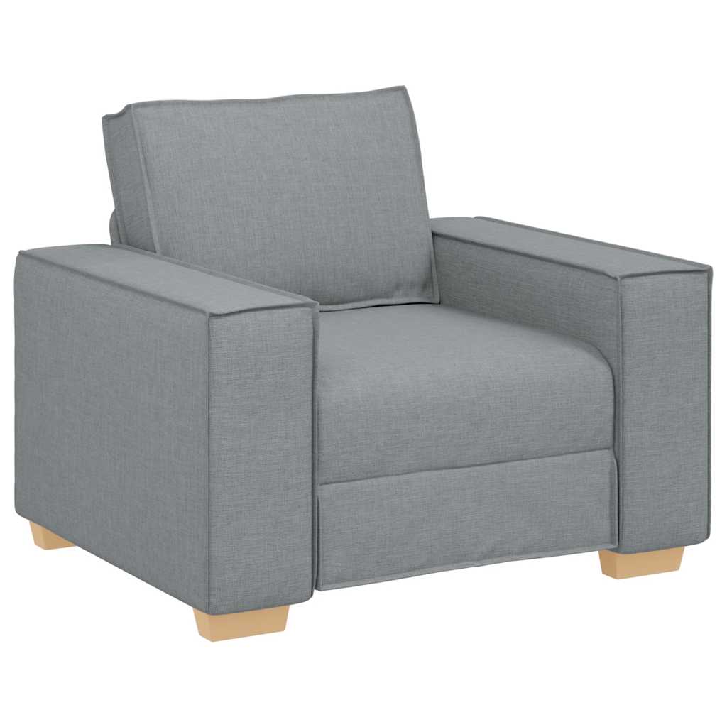 Vidaxl sofa stoel lichtgrijs 100x78x84 cm stof