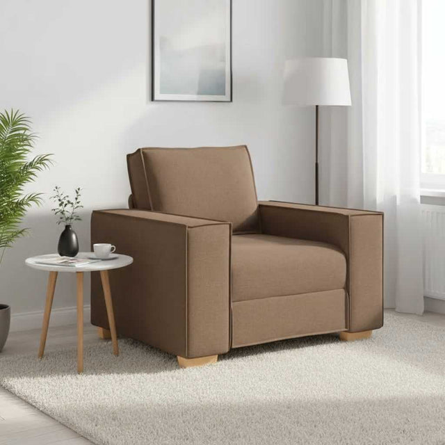 Vidaxl sofa stoel bruin 100x78x84 cm stof