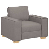 Vidaxl sofa stoel taupe 100x78x84 cm stof