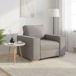 Vidaxl sofa stoel taupe 100x78x84 cm stof