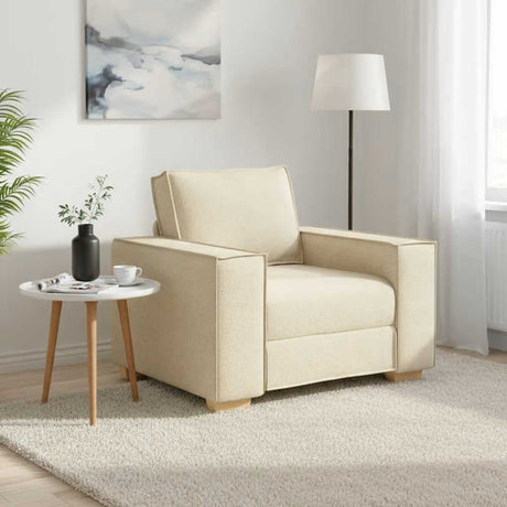 Vidaxl sofa stoel crème 100x78x84 cm stof