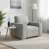 Vidaxl sofa stoel wolk grijs 100x78x84 cm stof