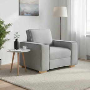 Vidaxl sofa stoel wolk grijs 100x78x84 cm stof