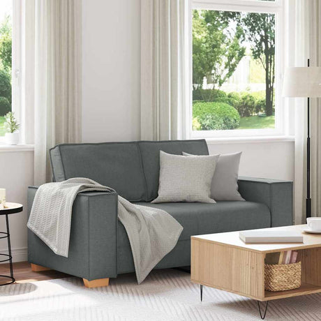Vidaxl 2-zitsbank donkergrijs 160x78x84 cm stof