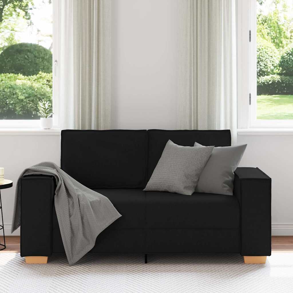 Vidaxl 2-zitsbank zwart 160x78x84 cm stof