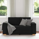 Vidaxl 2-zitsbank zwart 160x78x84 cm stof