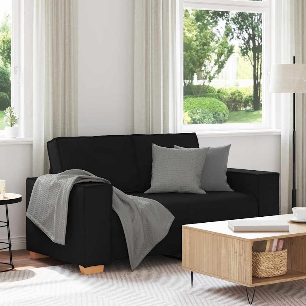 Vidaxl 2-zitsbank zwart 160x78x84 cm stof