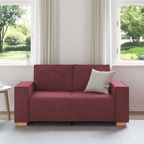 Vidaxl 2-zitsbank wijnrood 160x78x84 cm stof