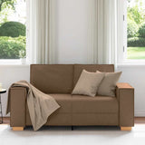Vidaxl 2-zitsbank bruin 160x78x84 cm stof