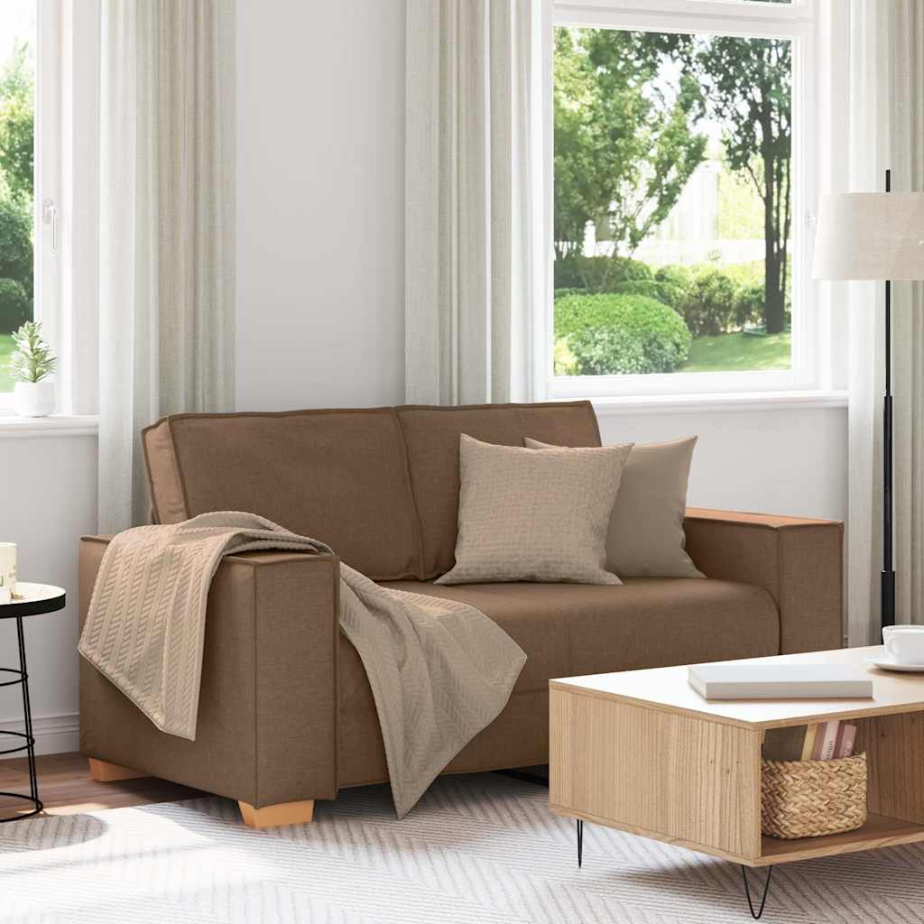 Vidaxl 2-zitsbank bruin 160x78x84 cm stof