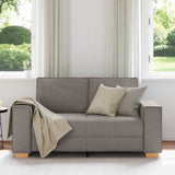 Vidaxl 2-zitsbank taupe 160x78x84 cm stof