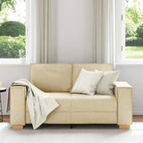 Vidaxl 2-zitsbank crème 160x78x84 cm stof