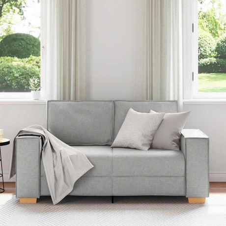 Vidaxl 2-zitsbank wolk grijs 160x78x84 cm stof