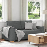 Vidaxl 2-zitsbank donkergrijs 180x78x84 cm stof