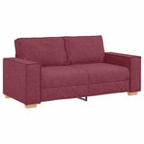 Vidaxl 2-zitsbank wijnrood 180x78x84 cm stof