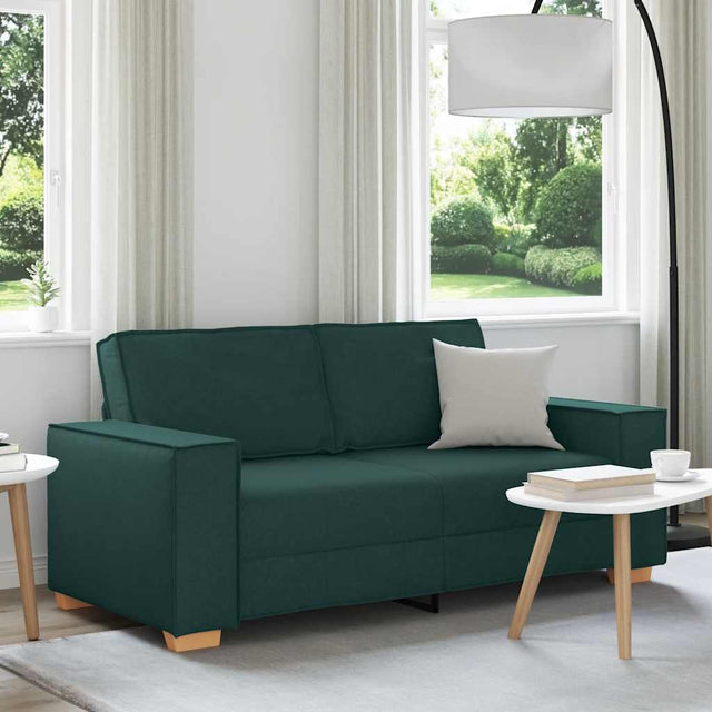 Vidaxl 2-zitsbank donkergroen 180x78x84 cm stof
