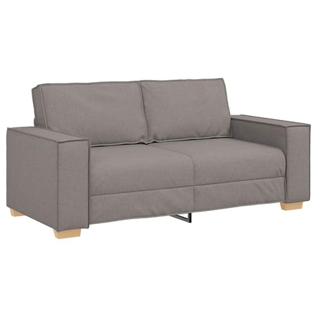 Vidaxl 2-zitsbank taupe 180x78x84 cm stof