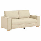 Vidaxl 2-zitsbank crème 180x78x84 cm stof
