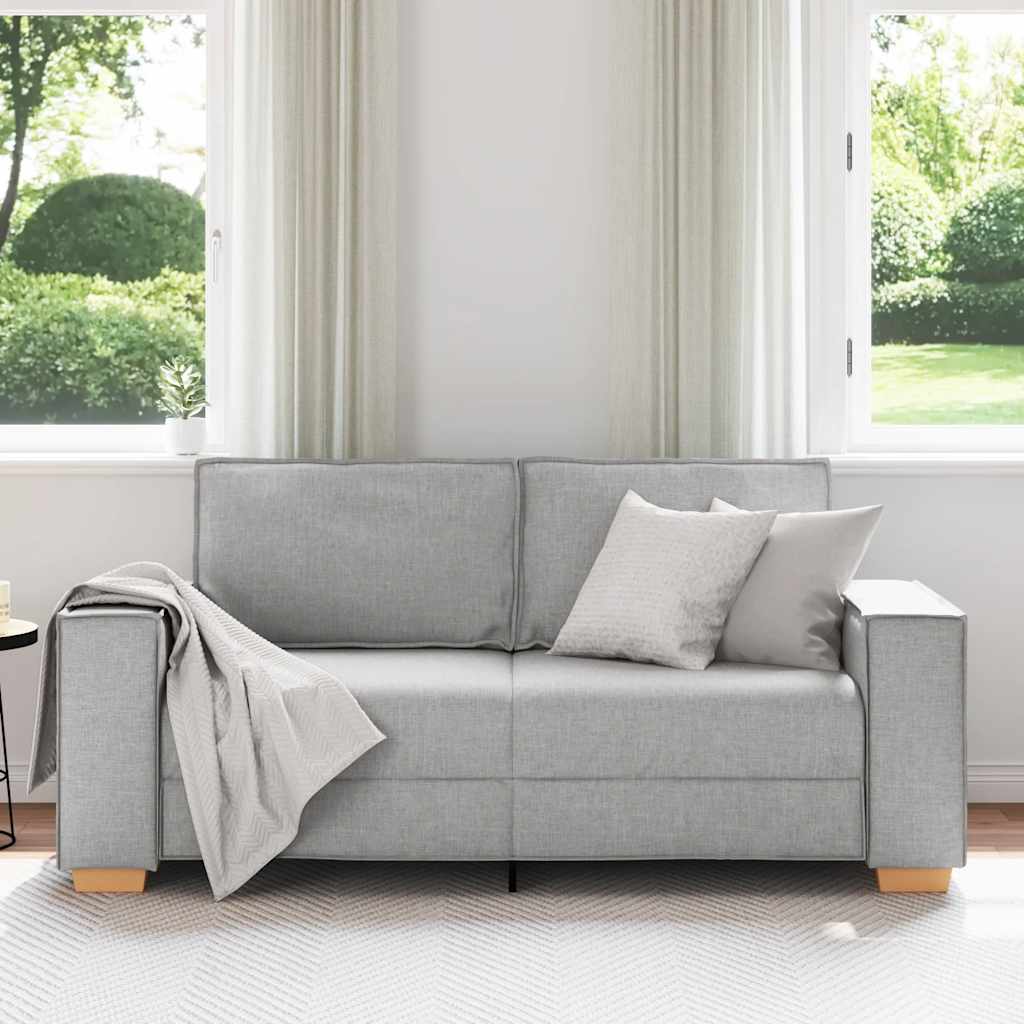 Vidaxl 2-zitsbank wolk grijs 180x78x84 cm stof