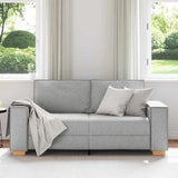 Vidaxl 2-zitsbank wolk grijs 180x78x84 cm stof