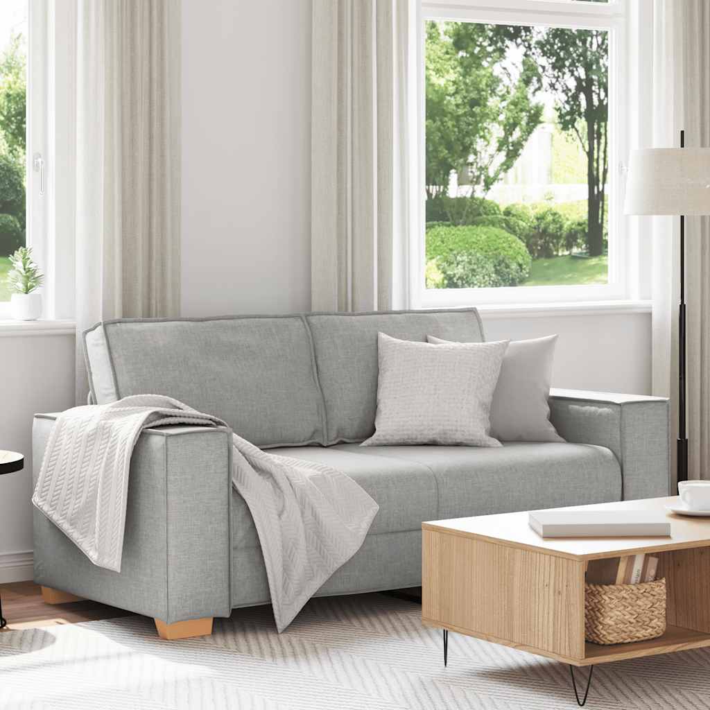 Vidaxl 2-zitsbank wolk grijs 180x78x84 cm stof