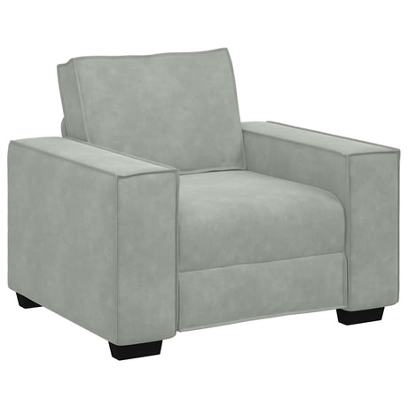 Vidaxl fauteuil 100x78x84 cm fluweel lichtgrijs
