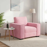Vidaxl sofastoel roze 100x78x84 cm fluweel