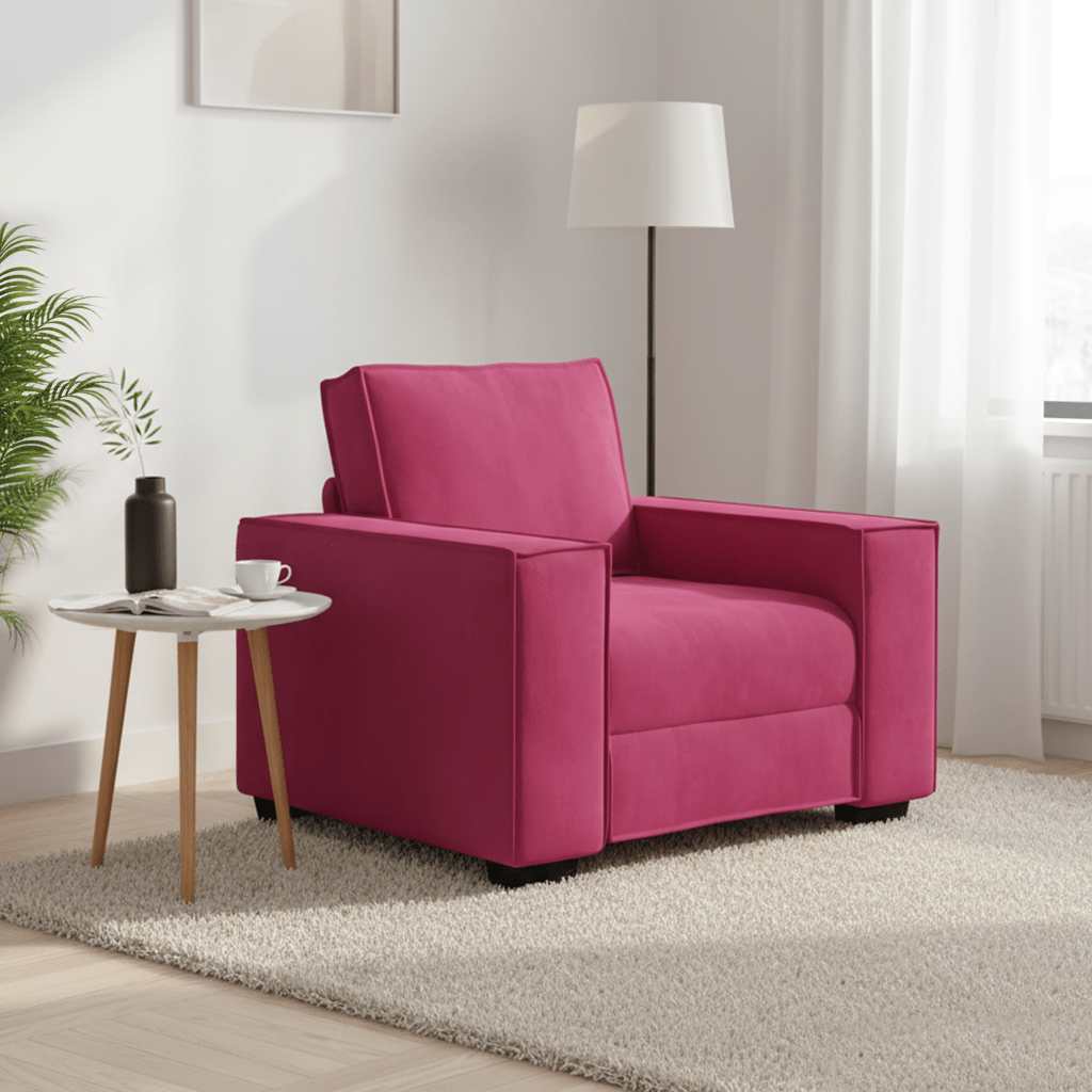 Vidaxl sofastoel wijnrood 100x78x84 cm fluweel