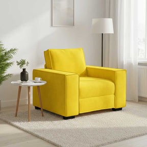 Vidaxl sofastoel geel 100x78x84 cm fluweel