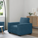 Vidaxl sofastoel blauw 100x78x84 cm fluweel