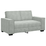 Vidaxl tweezitsbank 160x78x84 cm fluweel lichtgrijs