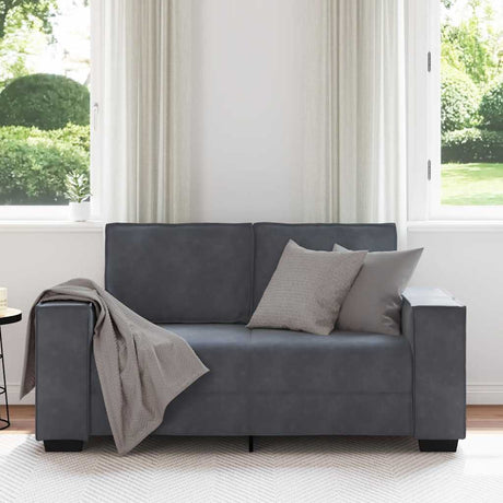 Vidaxl tweezitsbank 160x78x84 cm fluweel donkergrijs