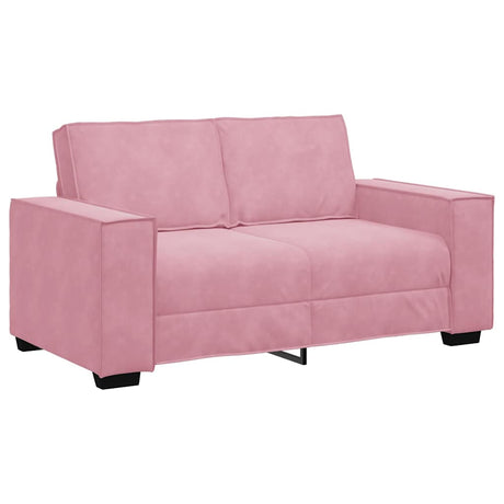 Vidaxl tweezitsbank 160x78x84 cm fluweel roze