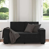 Vidaxl tweezitsbank 160x78x84 cm fluweel zwart
