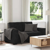 Vidaxl tweezitsbank 160x78x84 cm fluweel zwart