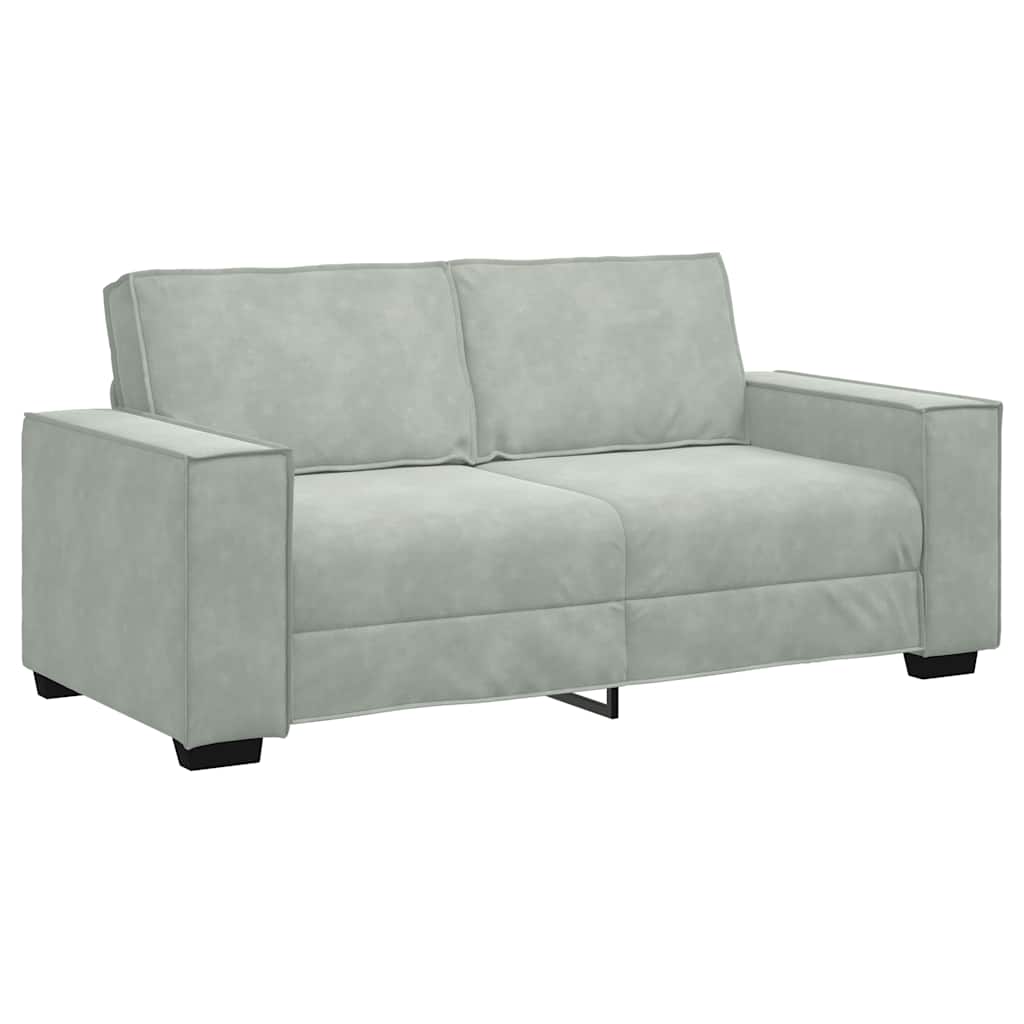 Vidaxl tweezitsbank 180x78x84 cm fluweel lichtgrijs