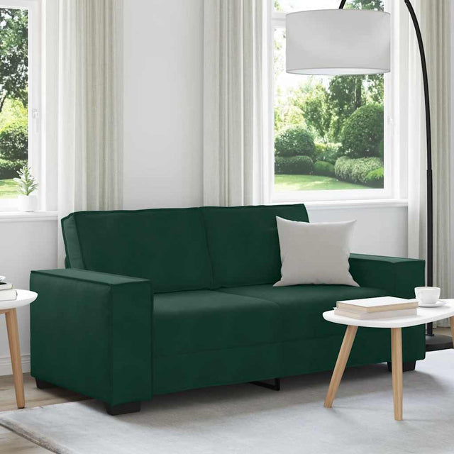 Vidaxl tweezitsbank 180x78x84 cm fluweel donkergroen