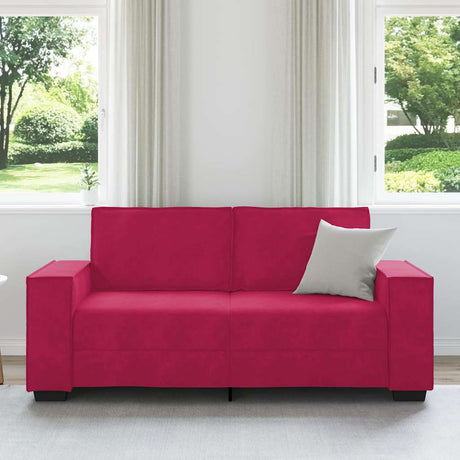 Vidaxl tweezitsbank 180x78x84 cm fluweel wijnrood