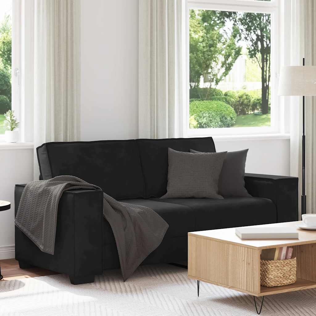 Vidaxl tweezitsbank 180x78x84 cm fluweel zwart